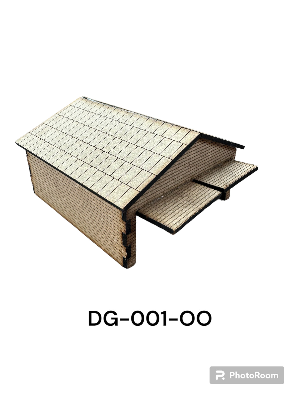 Laser Cut OO Gauge Model Double Garage In MDF