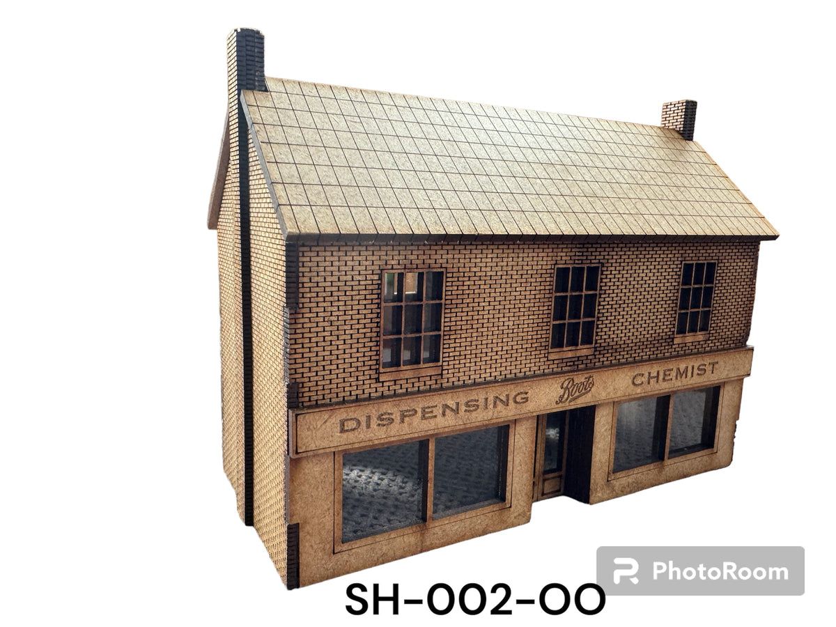 NEW FOR 2O25 ‘O’ Gauge Boots The Chemist Georgian Period shop . laser cut kit.