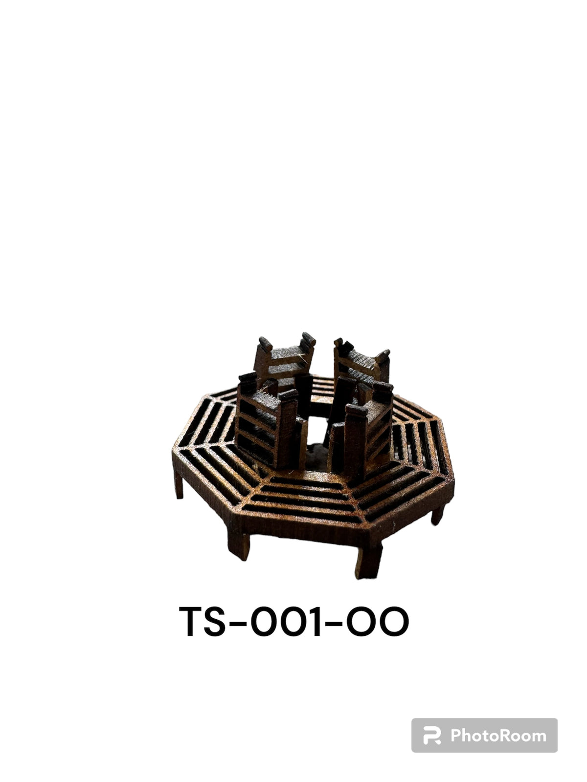 OO Gauge pack of 2 Tree Seats Laser Cut Kit TS-001-OO