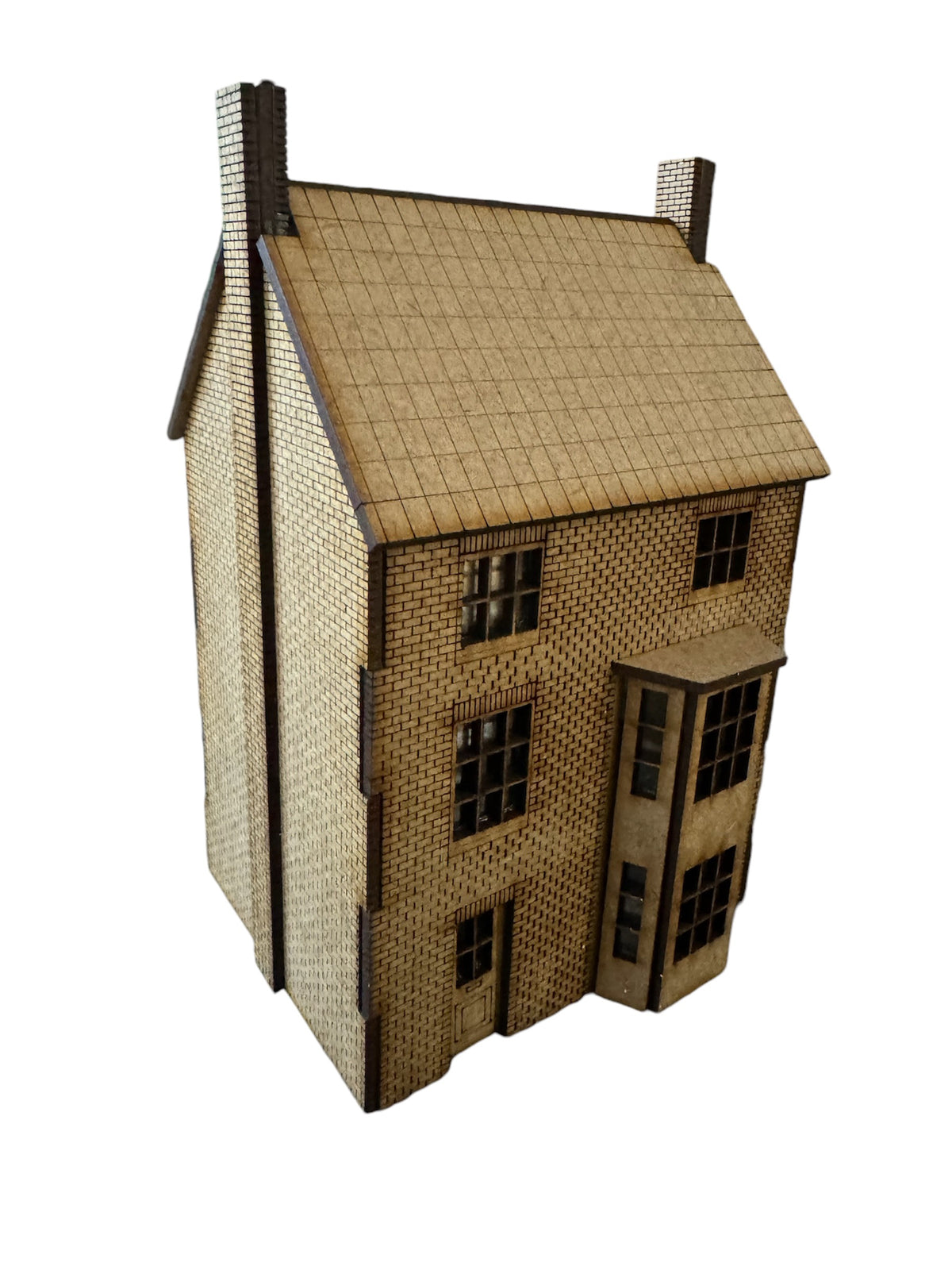 'OO" Gauge Georgian Town House, laser cut kit. Model Railway.