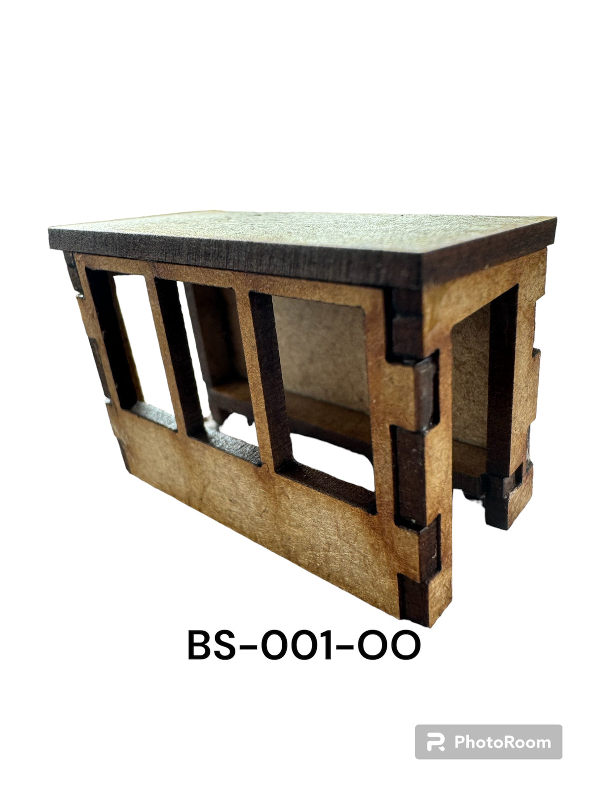 OO Gauge 1950's style Bus Shelter, 1/76 Scale 4mm model railway