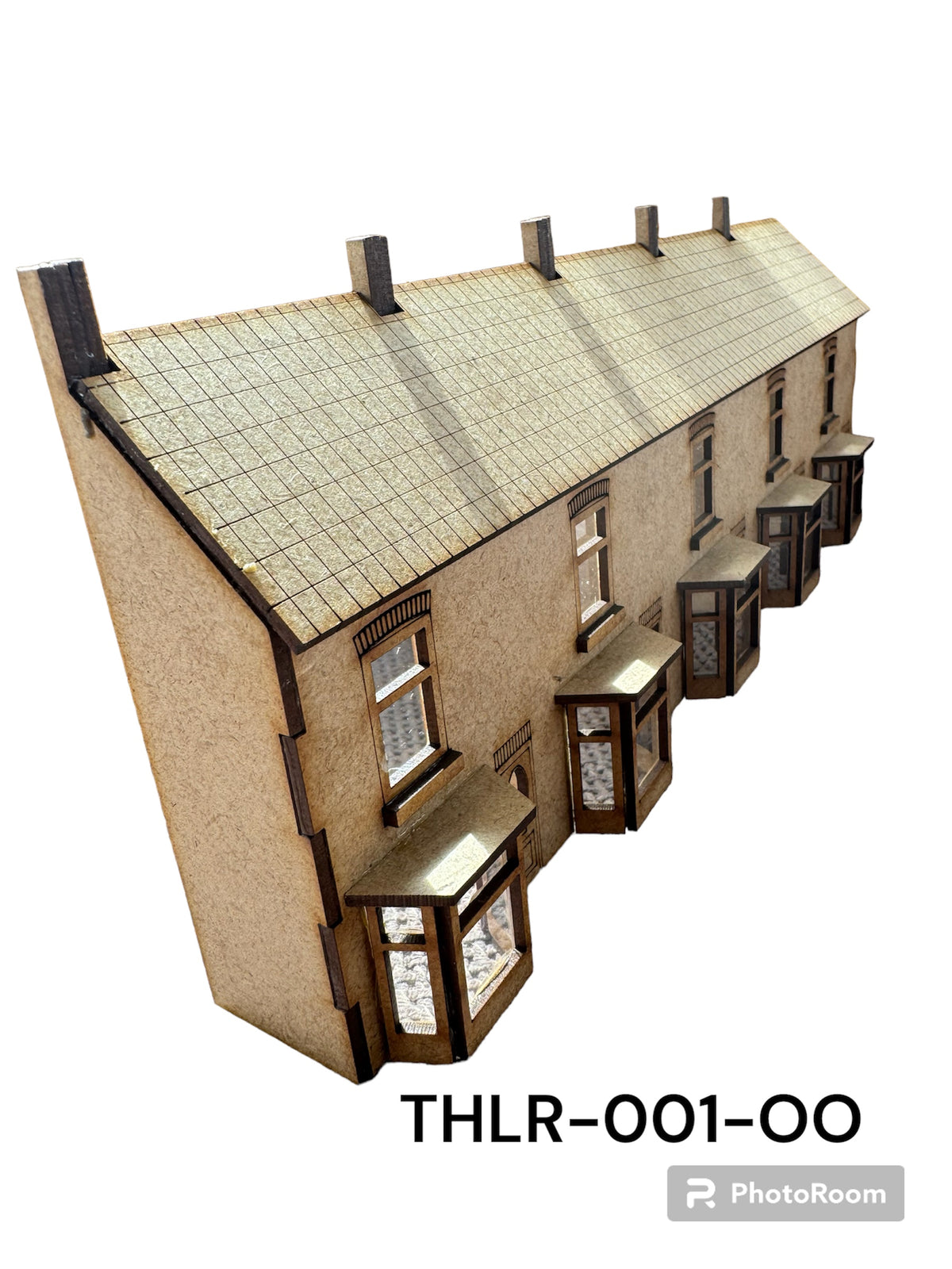 MDF Low Relief OO Gauge Terrace Houses 1/76 Scale 4mm model railway KIT or BUILT