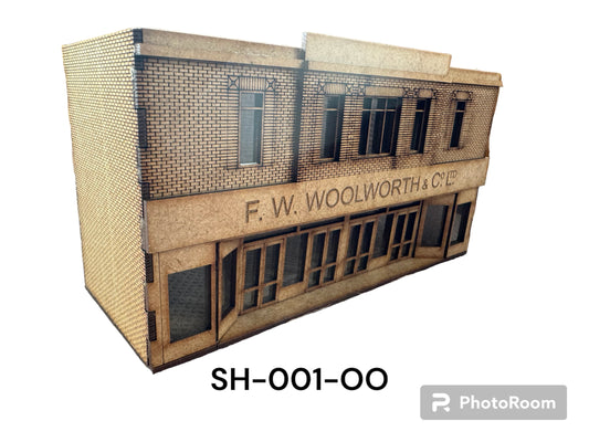 NEW FOR 2025 ‘O’ Gauge High Street Woolworths. laser cut kit. Diorama. 1:43
