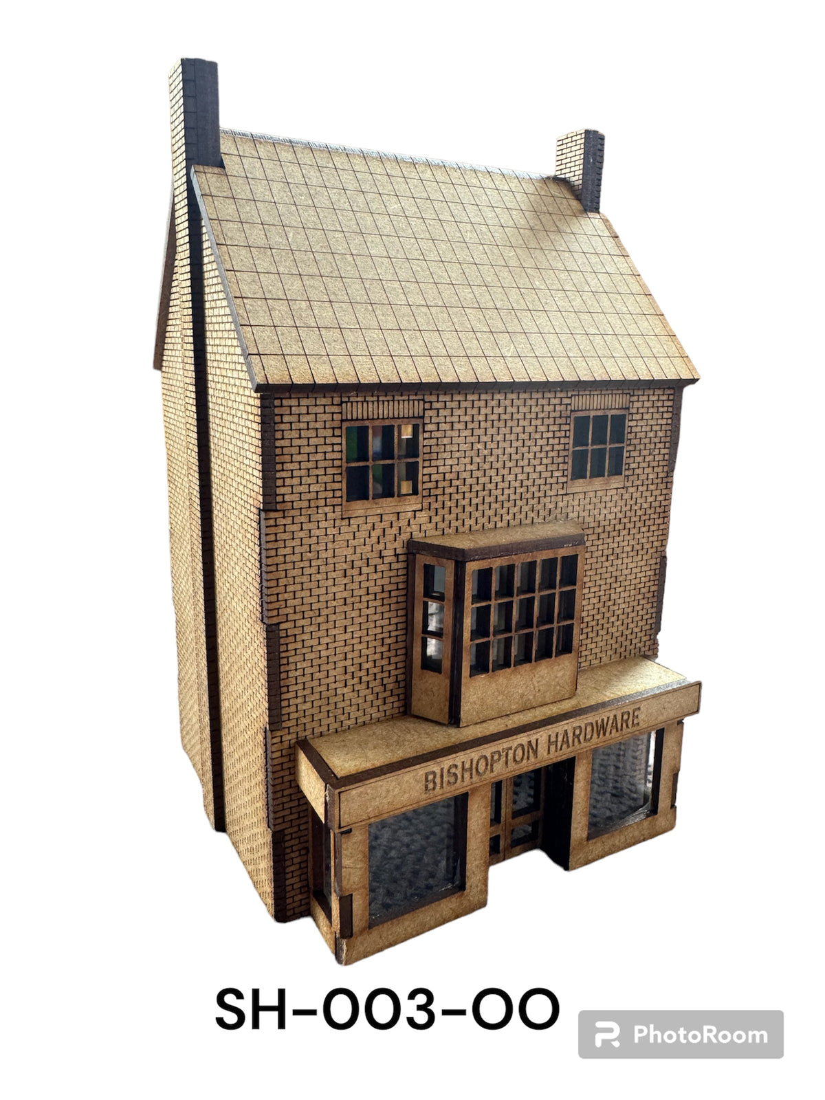 'OO" Gauge Georgian Shop 3 storey laser cut kit. Model Railway.