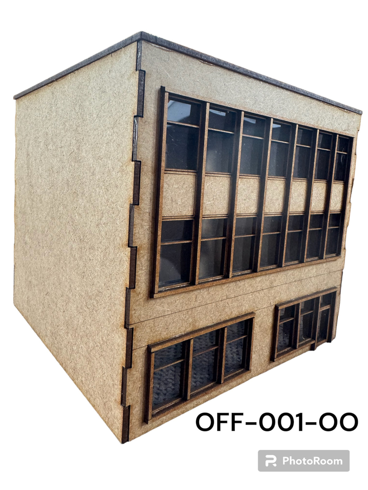 OO Gauge Office Block Low Relief, Full size, 1/76 Scale 4mm model railway