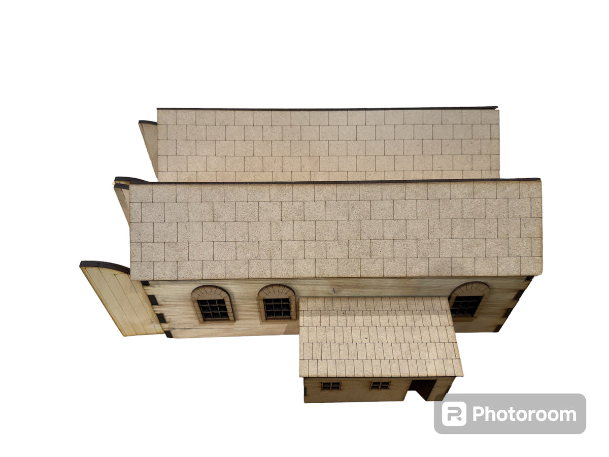 O Gauge Two Road Engine Shed Laser cut - 7mm Scale.