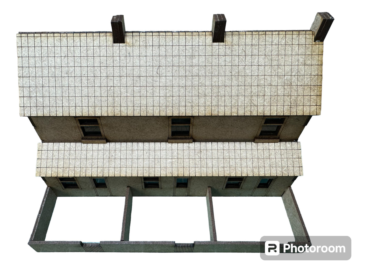 OO Gauge 3 Block Terrace Houses Laser Cut MDF Kit