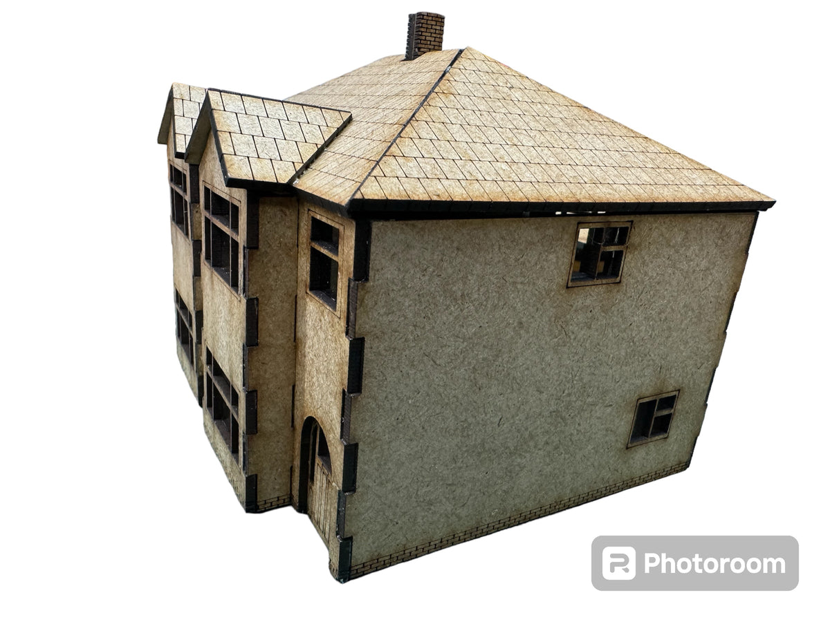 OO Gauge 1950s Style semi detached House Kit. Model Railway Building 1:76 Scale. Laser Cut MDF