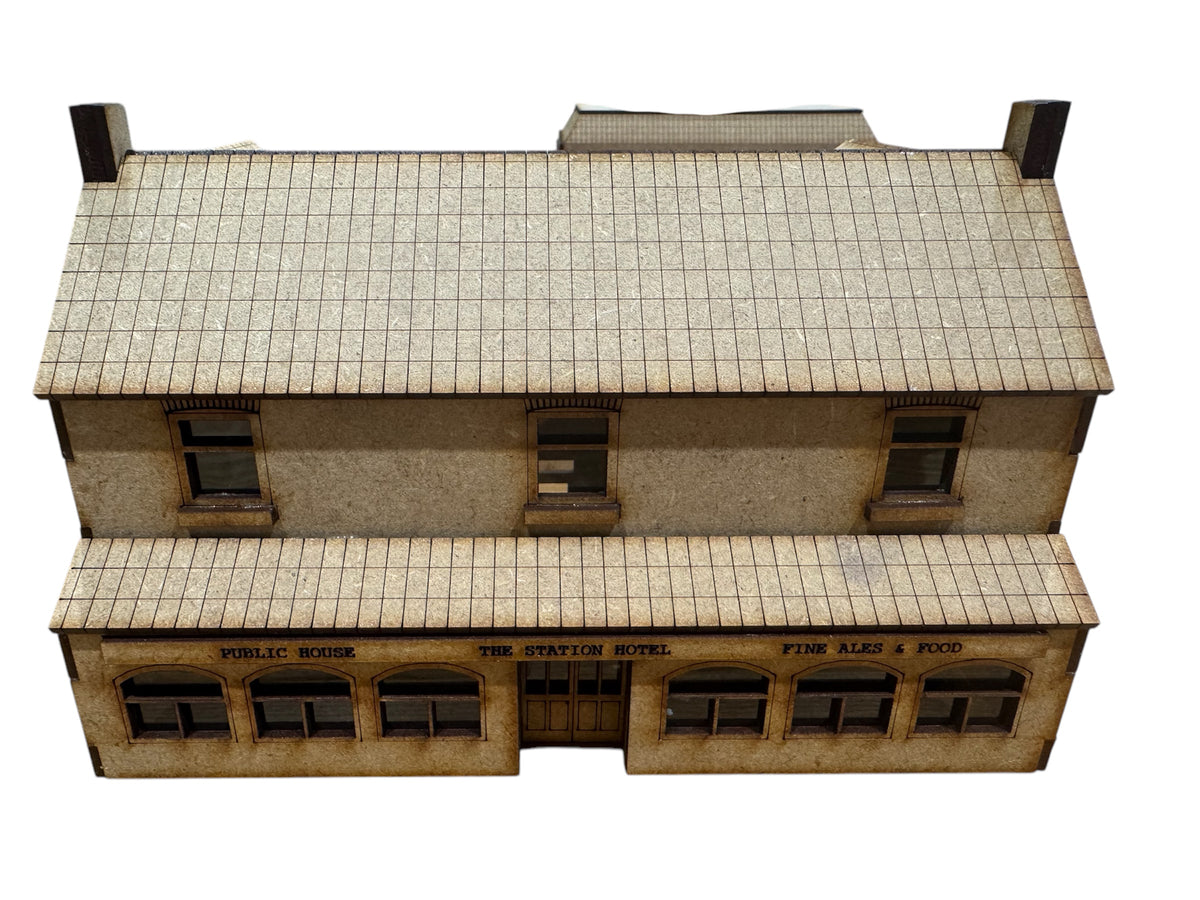 The Station Hotel And Public House.  ‘OO' Gauge laser cut kit.