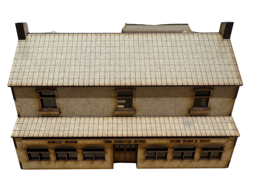 The Station Hotel And Public House.  ‘OO' Gauge laser cut kit.