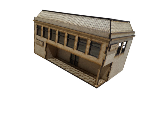 Town Police Staion.  ‘OO' Gauge laser cut kit.