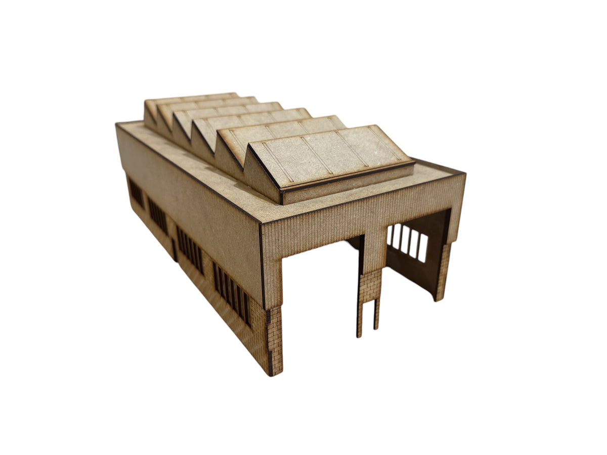 NEW FOR 2025 Laser Cut 2 Lane Diesel Engine Shed  350 mm Long- OO gauge.