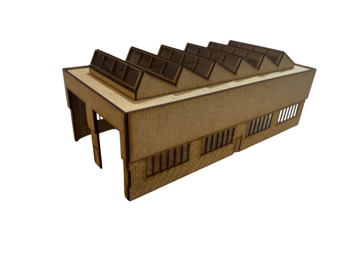 NEW FOR 2025 Laser Cut 2 Lane Diesel Engine Shed  350 mm Long- OO gauge.